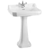 Urlington Bathroom Burlington Edwardian Large Basin & Regal Pedestal