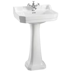 Urlington Bathroom Burlington Edwardian Medium Basin And Regal Pedestal