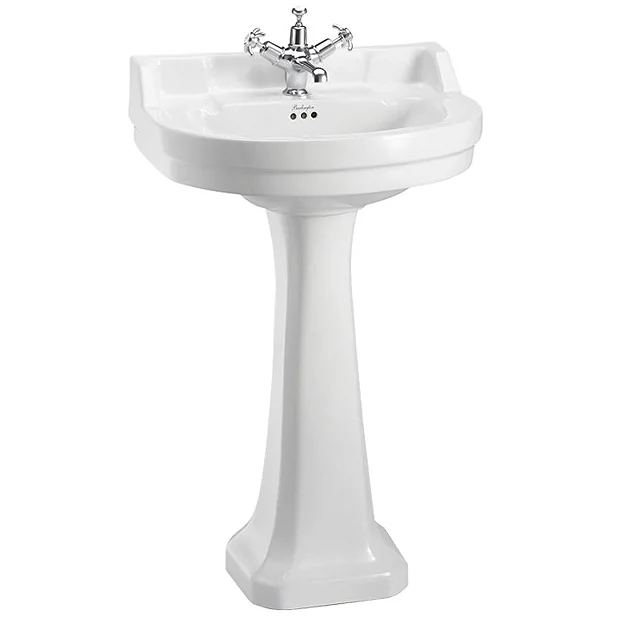 Urlington Bathroom Burlington Edwardian Round Medium Basin And Pedestal 4 Urlington Bathroom Burlington Edwardian Round Medium Basin And Pedestal - Image 2