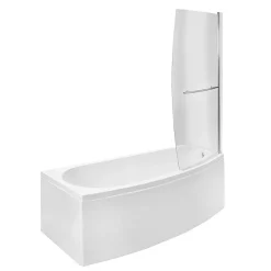 Victorian Plumbing Cast 1685 X 685 Space Saving Bath With Bath Screen 8 Victorian Plumbing Cast 1685 X 685 Space Saving Bath With Bath Screen -Shower Baths Discount c16bs d1