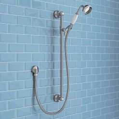 Chatsworth 1928 Traditional Push-Button Shower Pack With Slide Rail Kit + Ceiling Mounted Head 9 Chatsworth 1928 Traditional Push-Button Shower Pack With Slide Rail Kit + Ceiling Mounted Head -Shower Baths Discount chtpbpk3 d1
