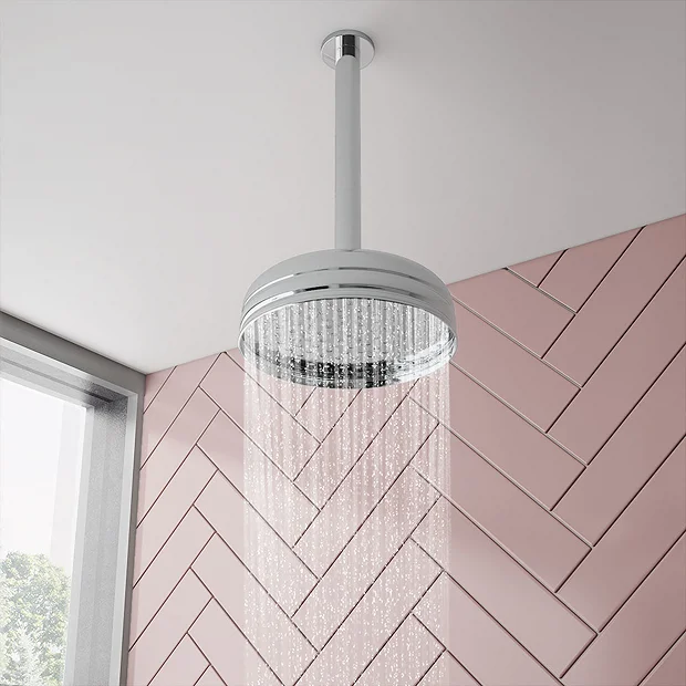 Chatsworth 1928 Traditional Push-Button Shower Pack With Slide Rail Kit + Ceiling Mounted Head 3 Chatsworth 1928 Traditional Push-Button Shower Pack With Slide Rail Kit + Ceiling Mounted Head