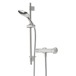 Bristan Claret Thermostatic Exposed Bar Shower With Adjustable Riser Kit And Fast Fit Connections