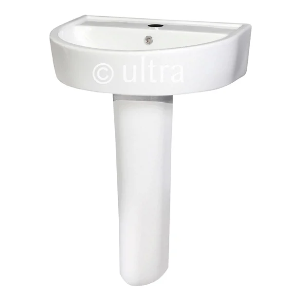 Ultra - Priory 600 Basin 1TH & Full Pedestal 4 Ultra - Priory 600 Basin 1TH & Full Pedestal - Image 2