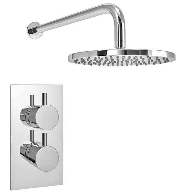 Cruze Bathroom Cruze Concealed Modern Shower Package With Valve + Fixed Round Head 5 Cruze Bathroom Cruze Concealed Modern Shower Package With Valve + Fixed Round Head - Image 3