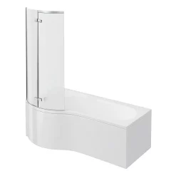 Cruze Bathroom Cruze P Shaped Shower Bath - 1700mm With Hinged Screen & Panel 6 Cruze Bathroom Cruze P Shaped Shower Bath - 1700mm With Hinged Screen & Panel -Shower Baths Discount cruzepshapedshowerbath1700mmwithhingedscreenpanell