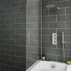 Cruze Bathroom Cruze Modern Shower Package (Fixed Head, Round Handset + Overflow Bath Filler) -Shower Baths Discount crzmspk d5