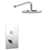 Cruze Bathroom Cruze Round Concealed Push-Button Valve + Rainfall Shower Head 1 Cruze Bathroom Cruze Round Concealed Push-Button Valve + Rainfall Shower Head -Shower Baths Discount crzpbpk1 detail1