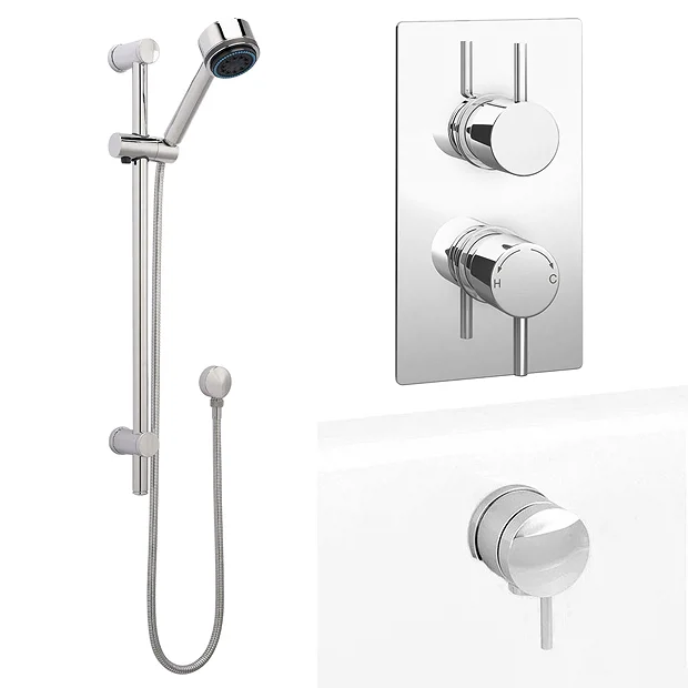 Cruze Bathroom Cruze Shower Package Inc. Valve, Slider + Overflow Filler 4 Cruze Bathroom Cruze Shower Package Inc. Valve, Slider + Overflow Filler - Image 2