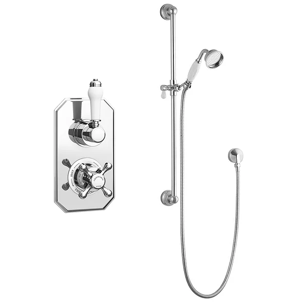 Chatsworth 1928 Traditional Shower Package With Concealed Valve + Slide Rail Kit 4 Chatsworth 1928 Traditional Shower Package With Concealed Valve + Slide Rail Kit - Image 2