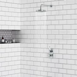 Chatsworth 1928 Traditional Shower Package With Concealed Valve + 8" AirTec Head 13 Chatsworth 1928 Traditional Shower Package With Concealed Valve + 8" AirTec Head -Shower Baths Discount csv34pkd4