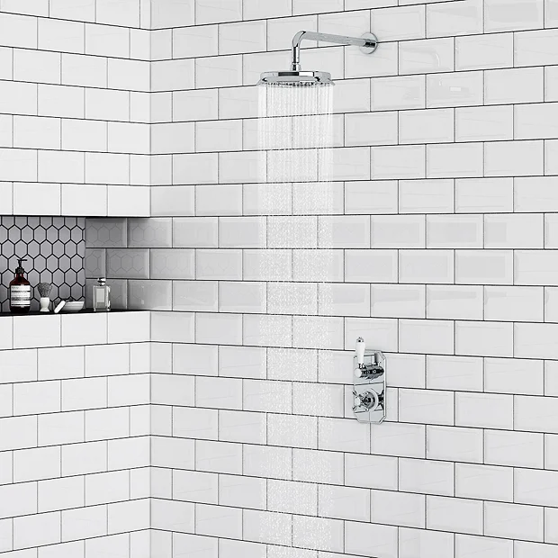 Chatsworth 1928 Traditional Shower Package With Concealed Valve + 8" AirTec Head 8 Chatsworth 1928 Traditional Shower Package With Concealed Valve + 8" AirTec Head - Image 6