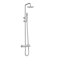 Cove Modern Round Thermostatic Shower Chrome