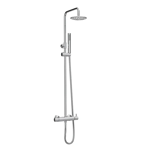 Cove Modern Round Thermostatic Shower Chrome 3 Cove Modern Round Thermostatic Shower Chrome