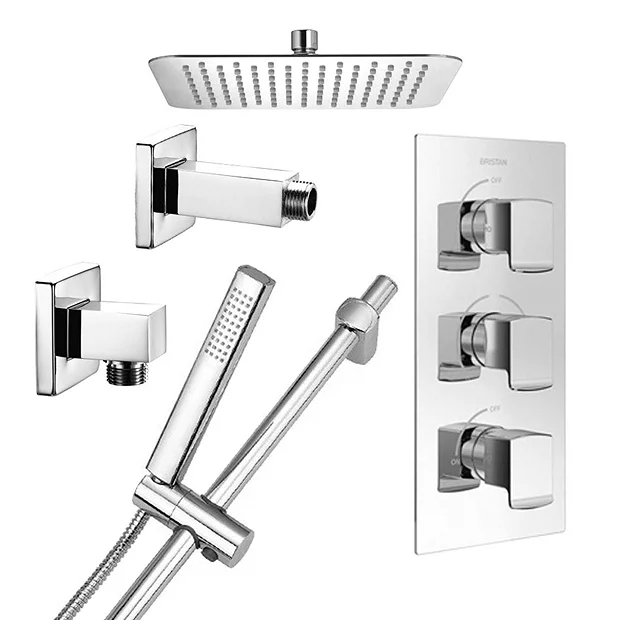 Bristan Descent Luxury Fixed Head Shower Pack 4 Bristan Descent Luxury Fixed Head Shower Pack - Image 2