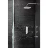 Crosswater - Dial Central 2 Control Shower Valve With 3 Body Jets, Fixed Head & Arm