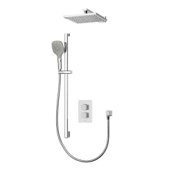 Aqualisa Dream Square Thermostatic Mixer Shower With Adjustable And Wall Fixed Heads 10 Aqualisa Dream Square Thermostatic Mixer Shower With Adjustable And Wall Fixed Heads -Shower Baths Discount drmdcv2.adfw .sqr d1