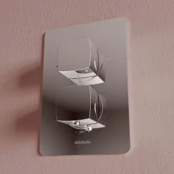 Aqualisa Dream Square Thermostatic Mixer Shower With Adjustable And Wall Fixed Heads 13 Aqualisa Dream Square Thermostatic Mixer Shower With Adjustable And Wall Fixed Heads -Shower Baths Discount drmdcv2.adfw .sqr d4