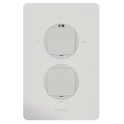 Aqualisa Dream Square Thermostatic Mixer Shower With Adjustable And Wall Fixed Heads