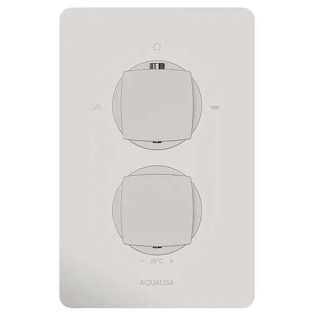 Aqualisa Dream Square Thermostatic Mixer Shower With Adjustable And Wall Fixed Heads 3 Aqualisa Dream Square Thermostatic Mixer Shower With Adjustable And Wall Fixed Heads