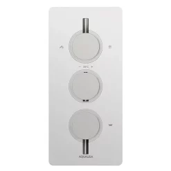 Aqualisa Dream Round Thermostatic Mixer Shower With Adjustable Head, Wall Fixed Head And Bath Fill