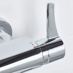 Bristan Design Utility Lever Bar Mixer With Adjustable Riser Kit & Fast Fit Wall Fixings -Shower Baths Discount dul2shxarffc.ai2