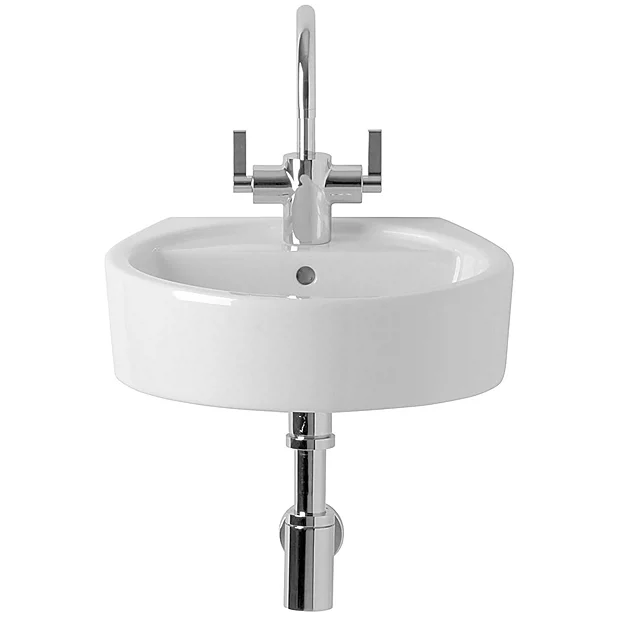 Ideal Standard White Round 40cm 1TH Handrinse Basin 3 Ideal Standard White Round 40cm 1TH Handrinse Basin