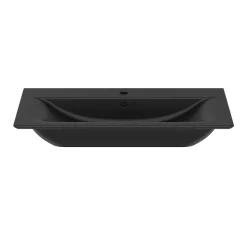 Ideal Standard Connect Air Silk Black 840mm Wall Mounted / Vanity Basin -Shower Baths Discount e0279v3.ai2