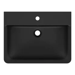 Ideal Standard Connect Air Cube Silk Black 600mm Wall Mounted / Vanity Basin 12 Ideal Standard Connect Air Cube Silk Black 600mm Wall Mounted / Vanity Basin -Shower Baths Discount e0298v3.ai3