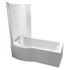 Ideal Standard Tempo Arc 1700mm P-Shaped Shower Bath 1 Ideal Standard Tempo Arc 1700mm P-Shaped Shower Bath -Shower Baths Discount e256801 d5