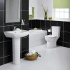 Ideal Standard Vue 55cm 1TH Basin + Pedestal -Shower Baths Discount e809201 d1