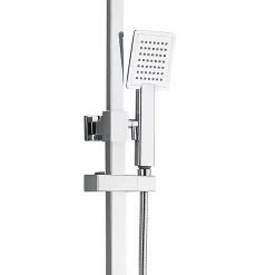 Victorian Plumbing Summit Modern Square Thermostatic Shower - Chrome -Shower Baths Discount egck01detail2