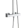 Victorian Plumbing Summit Modern Square Thermostatic Shower - Chrome 2 Victorian Plumbing Summit Modern Square Thermostatic Shower - Chrome -Shower Baths Discount egck01detail3