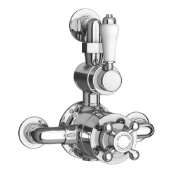 Trafalgar Twin Exposed Thermostatic Shower Pack (inc. Valve, Elbow + Fixed Shower Head) 8 Trafalgar Twin Exposed Thermostatic Shower Pack (inc. Valve, Elbow + Fixed Shower Head) -Shower Baths Discount egly24pk1 d1