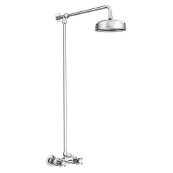Chatsworth Thermostatic Shower Bar Valve With Rigid Riser & Fixed Head -Shower Baths Discount egtck11 detail1