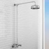Chatsworth Thermostatic Shower Bar Valve With Rigid Riser & Fixed Head