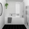 Nuie Square Hinged With Fixed Panel Screen Barmby Shower Bath -Shower Baths Discount erss1barmby d4