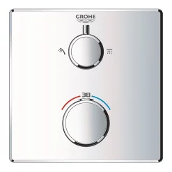 Grohe Grohtherm SmartConnect Square Head & Handset Shower Set -Shower Baths Discount gbtsquhss d2
