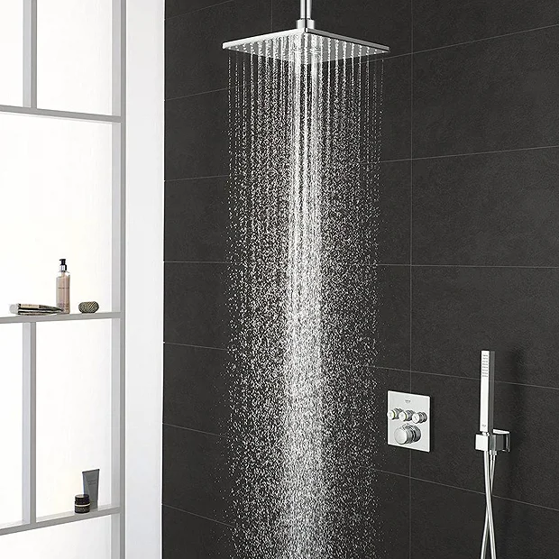 Grohe Grohtherm Smartcontrol Perfect Shower With Ceiling Mounted 310 Cube Shower Head + FREE BASIN TAP 4 Grohe Grohtherm Smartcontrol Perfect Shower With Ceiling Mounted 310 Cube Shower Head + FREE BASIN TAP - Image 2