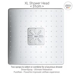 Grohe Grohtherm Smartcontrol Perfect Shower With Ceiling Mounted 310 Cube Shower Head + FREE BASIN TAP 10 Grohe Grohtherm Smartcontrol Perfect Shower With Ceiling Mounted 310 Cube Shower Head + FREE BASIN TAP -Shower Baths Discount gsb1 24166003 d2