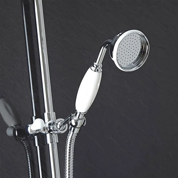 Hudson Reed Traditional Exposed Shower Valve, Riser Kit, Diverter & Shower Rose 3 Hudson Reed Traditional Exposed Shower Valve, Riser Kit, Diverter & Shower Rose