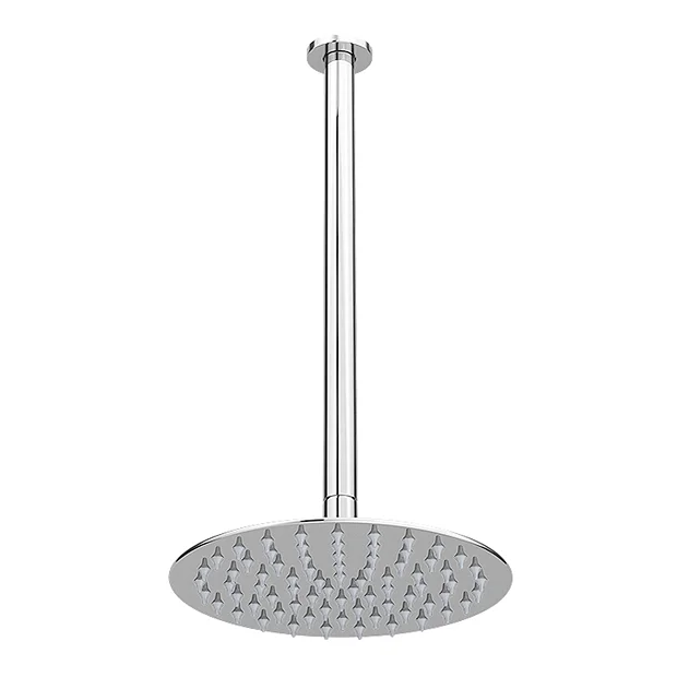 Arezzo Chrome Industrial Style Shower System With Dual Concealed Valve + Ceiling Mounted Head 8 Arezzo Chrome Industrial Style Shower System With Dual Concealed Valve + Ceiling Mounted Head - Image 6