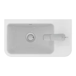 Ideal Standard I.Life S 450mm Wall Hung Right Hand 1TH Washbasin + Chrome Bottle Trap -Shower Baths Discount isil45wh d1