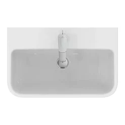 Ideal Standard I.Life S Compact 1TH Washbasin + Semi Pedestal -Shower Baths Discount isil60sp d1