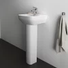 Ideal Standard I.Life A 400mm 1TH Handrinse Basin + Full Pedestal -Shower Baths Discount isila40fp d4