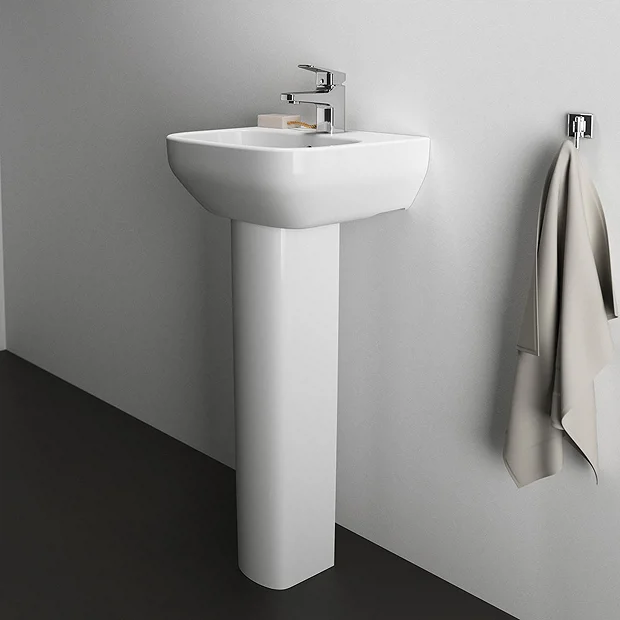Ideal Standard I.Life A 400mm 1TH Handrinse Basin + Full Pedestal 3 Ideal Standard I.Life A 400mm 1TH Handrinse Basin + Full Pedestal