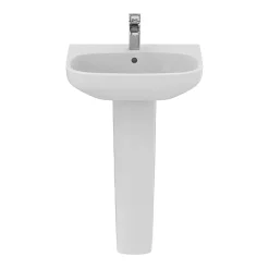 Ideal Standard I.Life A 1TH Washbasin + Full Pedestal -Shower Baths Discount isila55fp d3