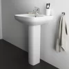 Ideal Standard I.Life A 1TH Washbasin + Full Pedestal -Shower Baths Discount isila55fp d5