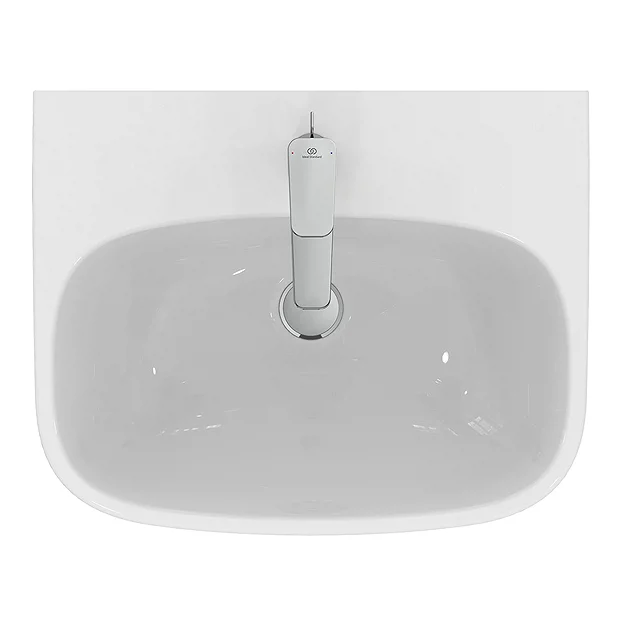 Ideal Standard I.Life A 1TH Washbasin + Semi Pedestal 5 Ideal Standard I.Life A 1TH Washbasin + Semi Pedestal - Image 3
