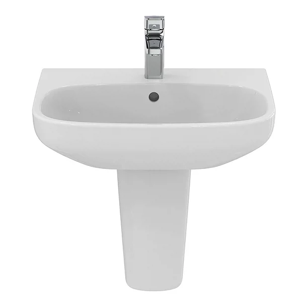Ideal Standard I.Life A 1TH Washbasin + Semi Pedestal 7 Ideal Standard I.Life A 1TH Washbasin + Semi Pedestal - Image 5